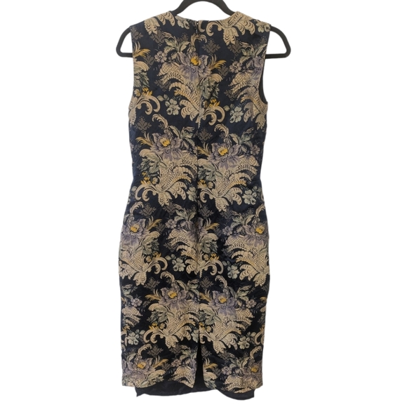 Ralph Lauren 2016 Fall Collection Georgia Baroque Silk Brocade Sheath Dress US 6 - Picture 2 of 11